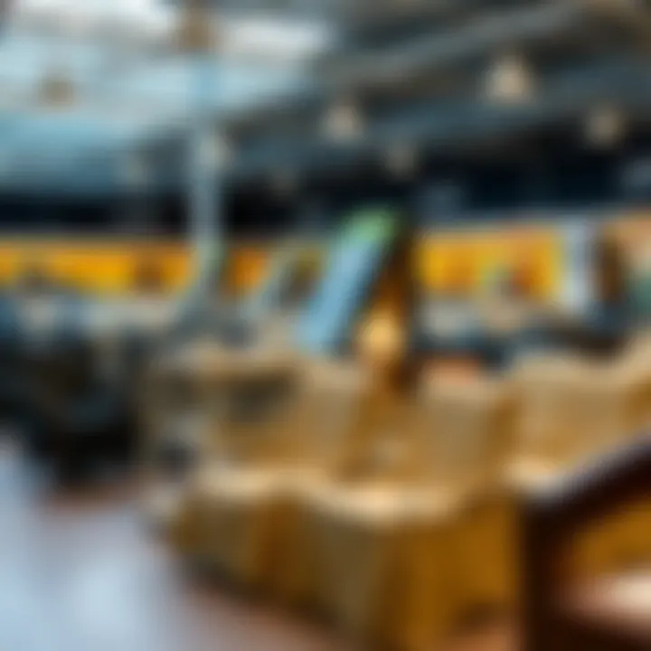 Variety of Outdoor Chair Covers Displayed in a Showroom Variety of outdoor chair covers displayed in a showroom