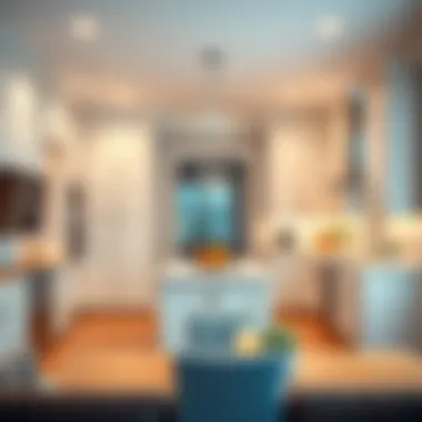 Cohesive Interior Aesthetics A well-designed interior space achieved using the design tool