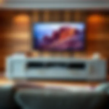 Importance of Cable Management in Entertainment Centers Entertainment center with cable management features