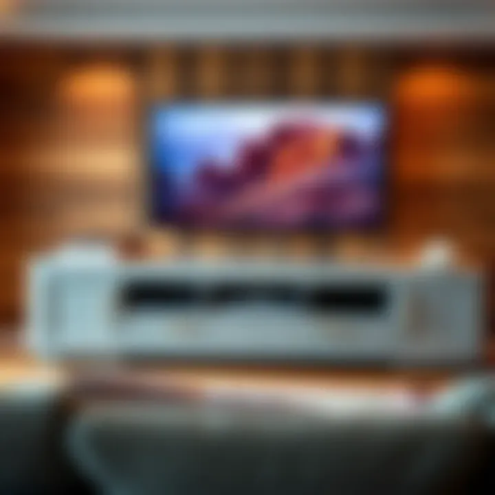 Importance of Cable Management in Entertainment Centers Entertainment center with cable management features