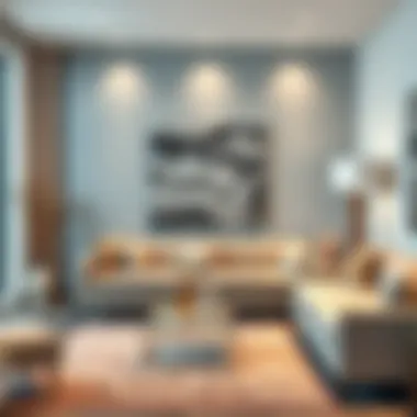 Stylish Glass Decor Elements in a Living Room Stylish glass decor elements in a living room