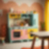 Imaginative Play with Colorful Kitchen Set Colorful play kitchen set promoting imaginative play