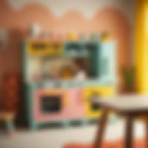 Imaginative Play with Colorful Kitchen Set Colorful play kitchen set promoting imaginative play