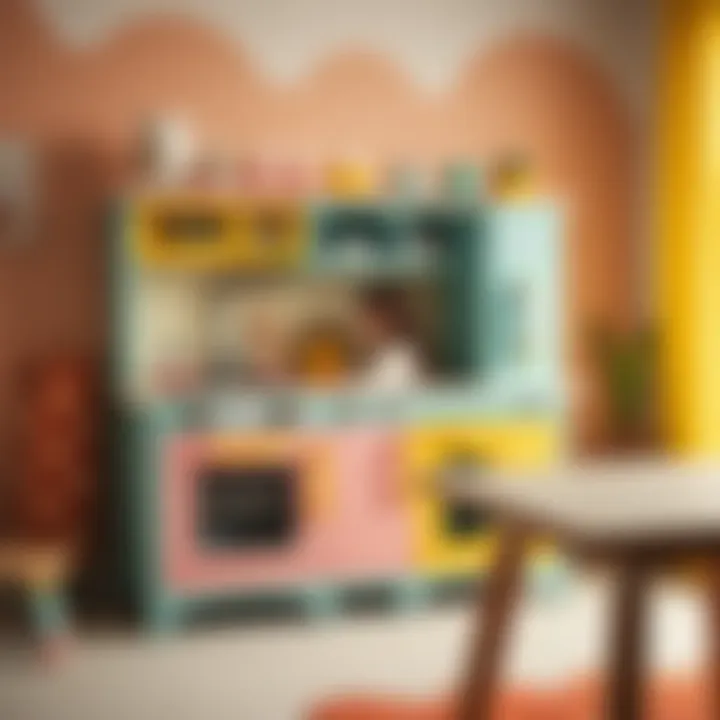 Imaginative Play with Colorful Kitchen Set Colorful play kitchen set promoting imaginative play