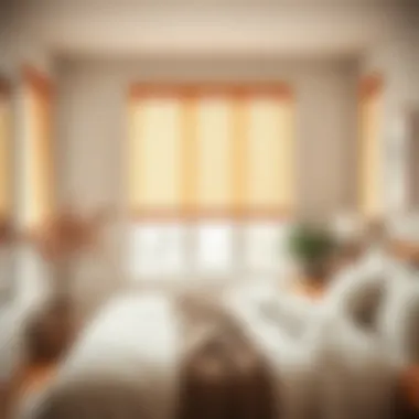 Warm Wooden Blinds in a Cozy Bedroom Wooden blinds adding warmth to a cozy bedroom