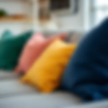 Ektorp sofa cushions highlighting various color options