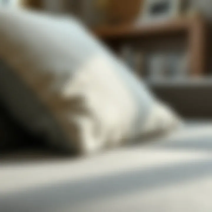 Ektorp sofa cushion showcasing intricate fabric texture