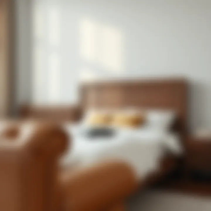 Variety of Finishes and Styles in Wooden Bed Frames Stylish wooden bed frame showcasing different finishes and colors