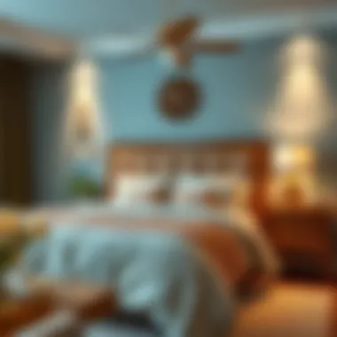 Serene Bedroom Ambiance Cozy bedroom with harmonious color palette
