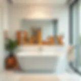 Elegant Wooden Letters in Bathroom Elegant wooden letters spelling 'Relax' in a serene bathroom setting