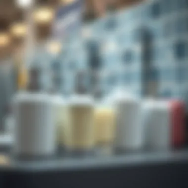 Variety of shower soap dispensers available at Bed Bath and Beyond