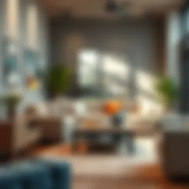 Trendy box furniture styles depicting modern home decor