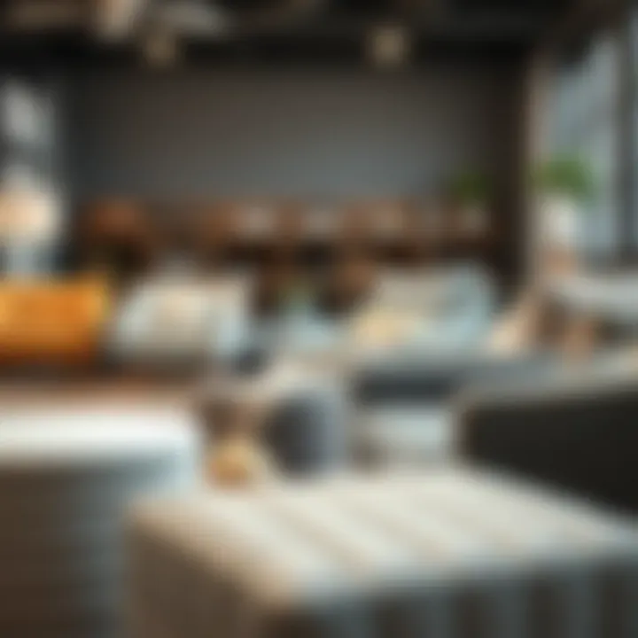 Selection of diverse materials used in club chair manufacturing