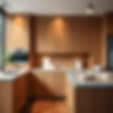 Luxurious kitchen cabinet design showcasing elegant wood finishes