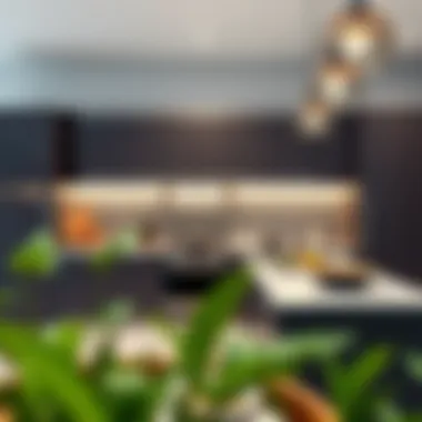 Modern Kitchen with Innovative Cabinetry Modern kitchen layout featuring sleek cabinetry with innovative storage solutions