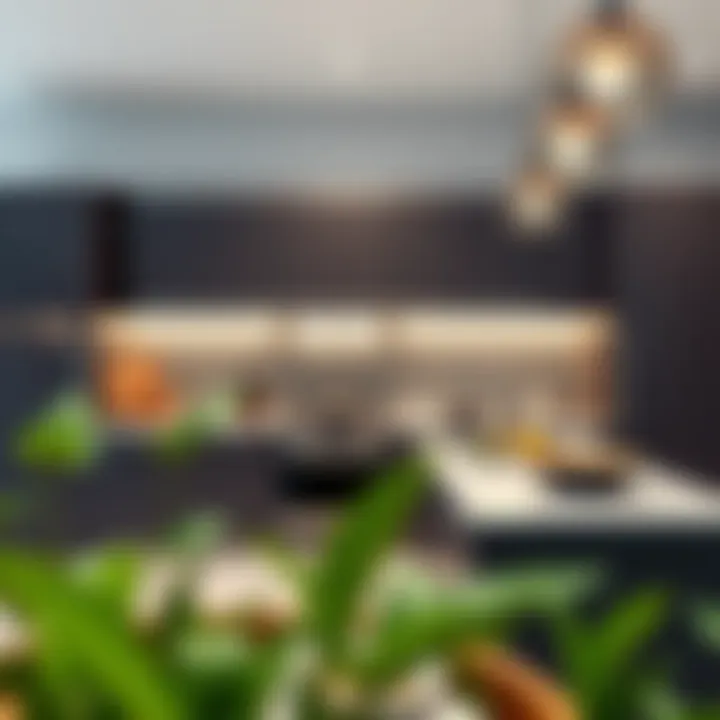 Modern Kitchen with Innovative Cabinetry Modern kitchen layout featuring sleek cabinetry with innovative storage solutions