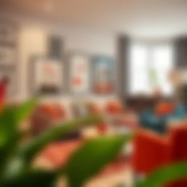 4x8 Frames in a Vibrant Living Room Lively living room adorned with 4x8 frames
