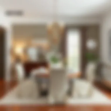 Dining Room Transformation with Chair Covers Before and after transformation using chair covers in a dining room