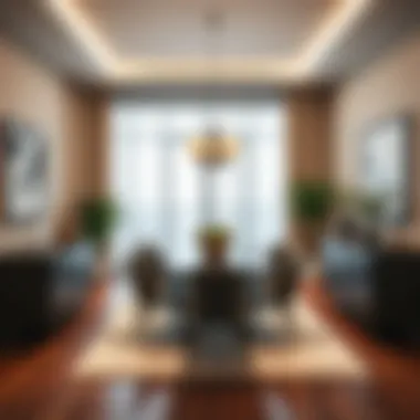 Stylish Dining Area Elegant dining area with stylish furniture selections