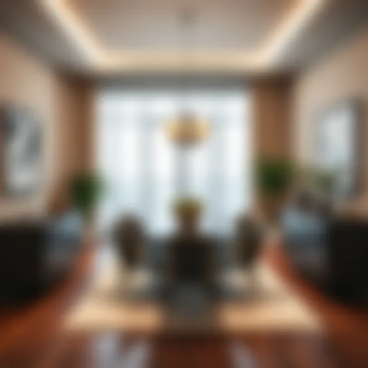 Stylish Dining Area Elegant dining area with stylish furniture selections
