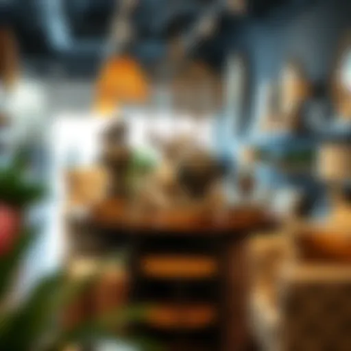 Charming home decor display at a local boutique in Orlando