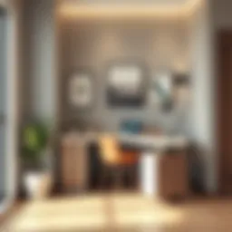 Elegant corner desk with modern design