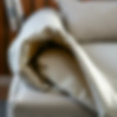 Premium Materials for Durability and Style Close-up of high-quality materials used in a floating bed frame