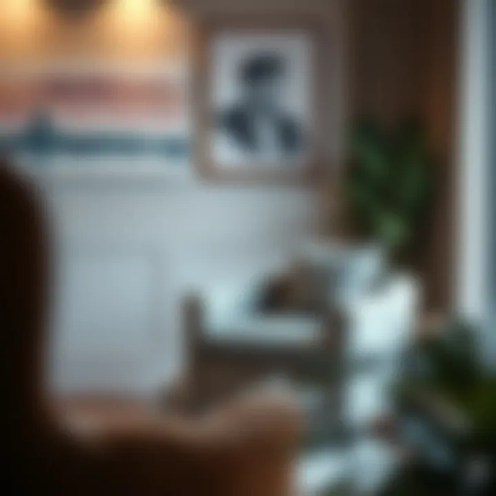 Elegant lounge chair in a modern living room setting