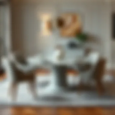 Elegant Table Setting Elegant table setting with a modern seven-piece dining set