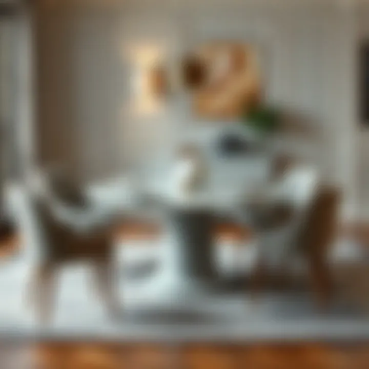 Elegant Table Setting Elegant table setting with a modern seven-piece dining set