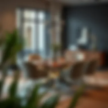 Sophisticated Modern Dining Set Sophisticated dining set arrangement showcasing modern aesthetics