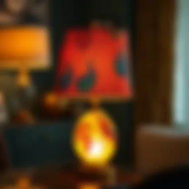 Artistic Table Lamp Designs Unique lamp design highlighting artistic features and colors