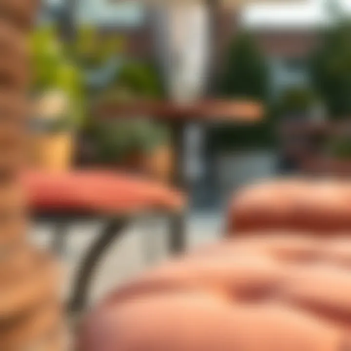 Quality Materials of a Stylish Bistro Set Close-up of high-quality materials of a bistro set