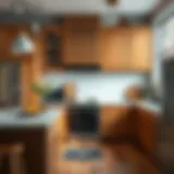 Showcasing a variety of overstock cabinets in a stylish kitchen setting