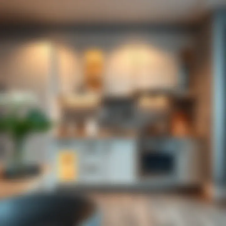 Kitchen Integration of Ready-Made Cabinets Stylish ready-made cabinets integrated in a kitchen space