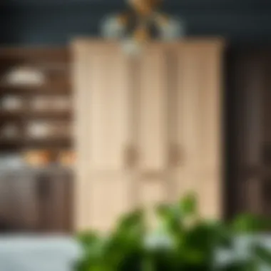 Showcase of Cabinet Materials Diverse materials used in ready-made cabinetry