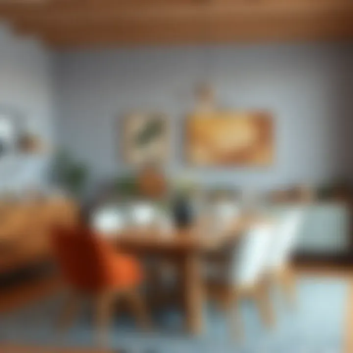 Functional Scandinavian Dining Space A beautifully arranged Scandinavian dining space showcasing functional furniture.