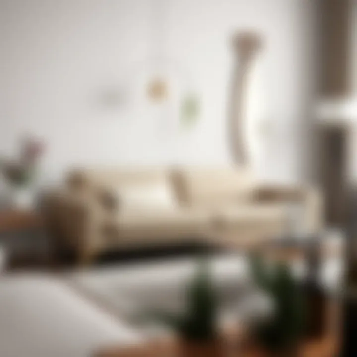 Modern Elegance: Sleeper Sofa in Minimalist Design Stylish modern sleeper sofa in a minimalistic living room setting