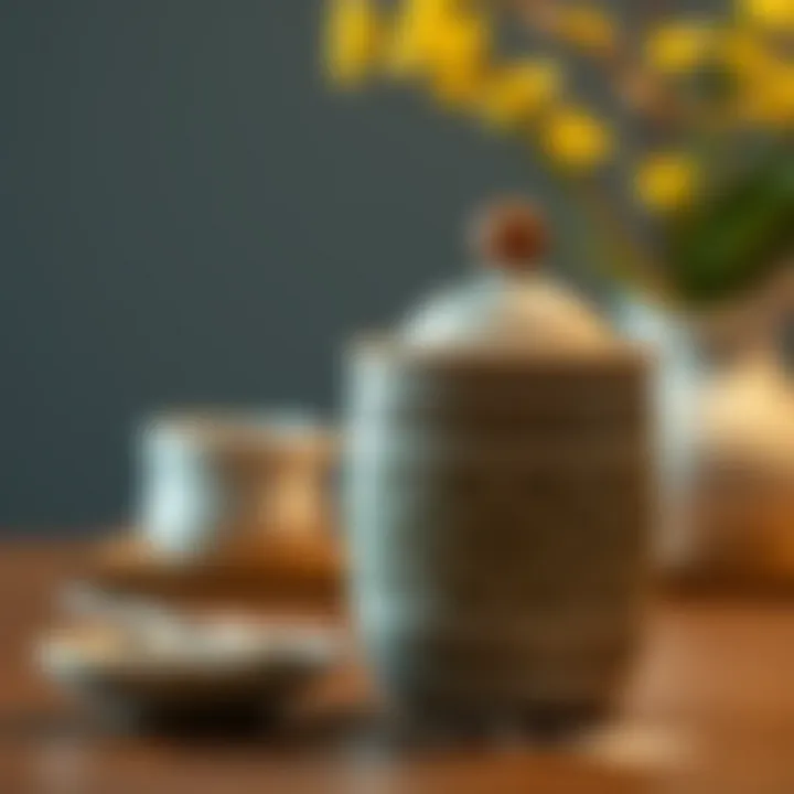 Stylish Ceramic Tea Bag Container Stylish ceramic tea bag container with intricate design