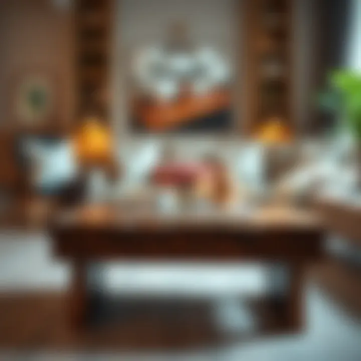 Elegant extra wide side table crafted from reclaimed wood