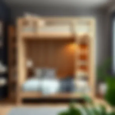 Compact Loft Bed Maximizing Vertical Space with Storage Compact loft bed maximizing vertical space with storage