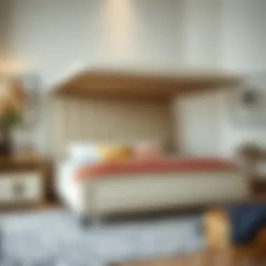 Stylish Upholstered Bed Featuring Hidden Storage Stylish upholstered bed featuring hidden storage