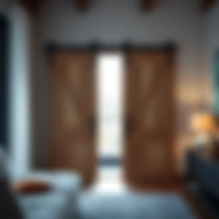Seamless Installation Experience Installation of a single bypass double door barn door hardware system
