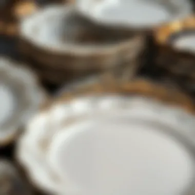 Craftsmanship in Plate Materials Close-up of various fancy plate materials highlighting craftsmanship