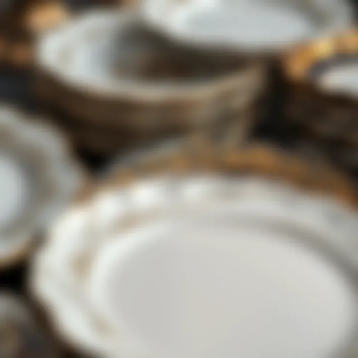 Craftsmanship in Plate Materials Close-up of various fancy plate materials highlighting craftsmanship