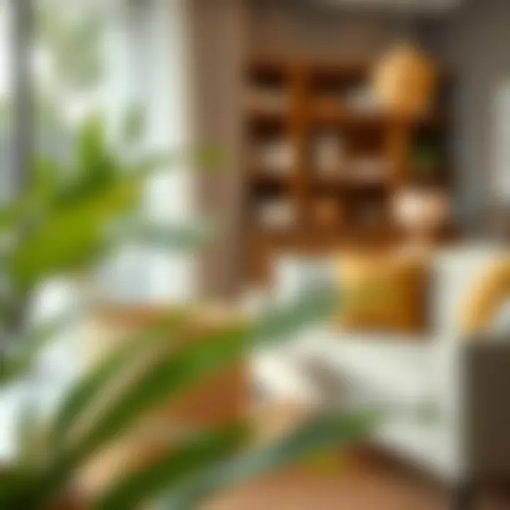 Stylish Integration of Seagrass Basket in Modern Decor Stylish Mdesign seagrass basket in a modern living room