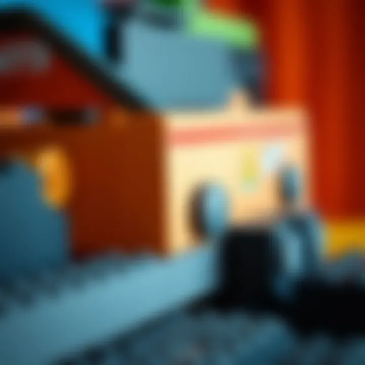 Close-up view showcasing the robust materials used in a well-crafted Lego box.