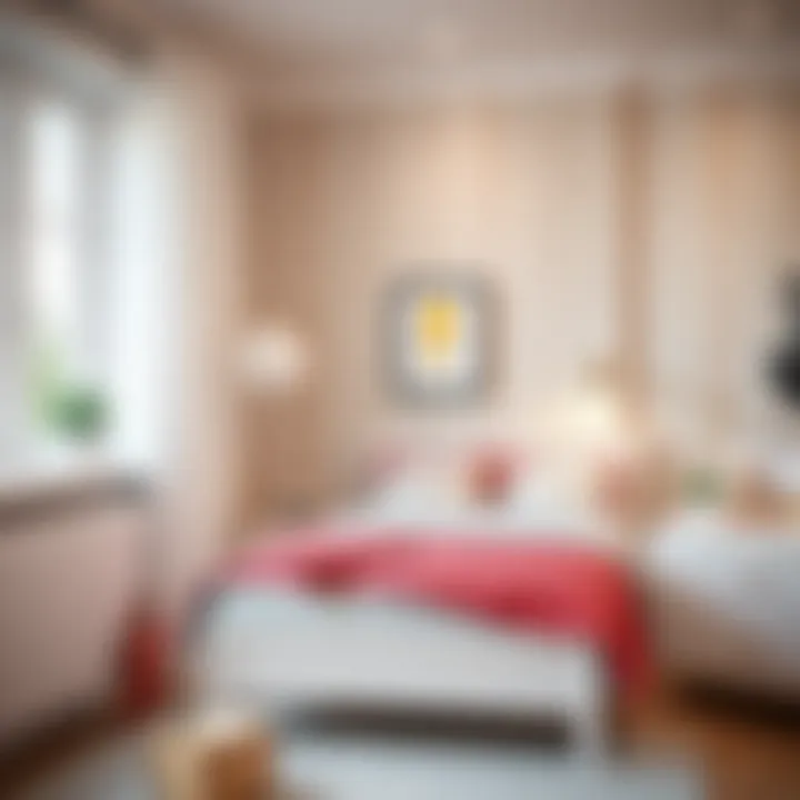 Cozy Twin Bed Frame for Children's Room Children's room featuring a cozy twin size bed frame