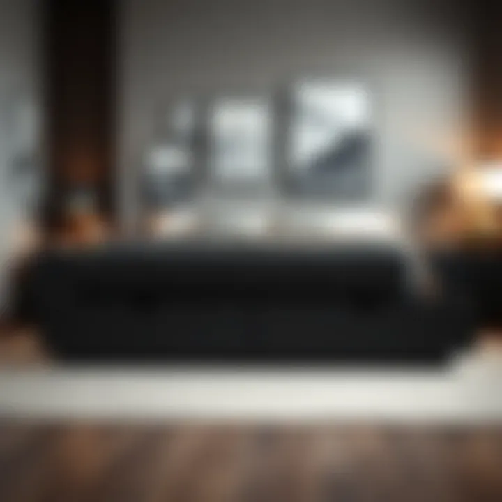 Contemporary Bedroom Design with Storage Contemporary bedroom themed decor with a black queen bed with drawers