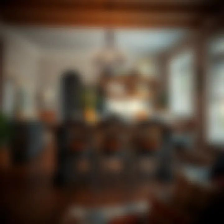 Cozy Elegance in Dining Spaces Stylish country farmhouse bar stools enhancing a cozy dining area